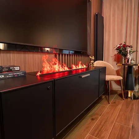 Apartament SPA Studio z jacuzzi, fotel do masażu, TV 85, parking, Wiślane Tarasy *