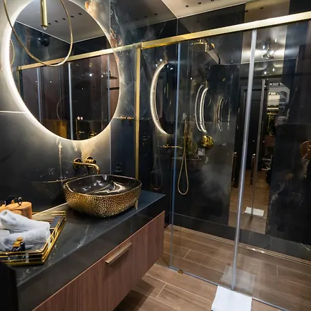 SPA Studio z jacuzzi, fotel do masażu, TV 85, parking, Wiślane Tarasy